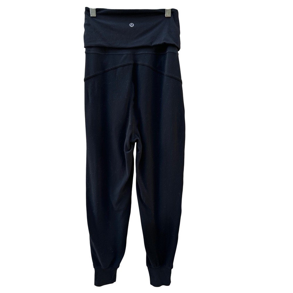 Lululemon Align High-Rise Jogger 26" Black Ribbed Waistband Womens 0 Athleisure
